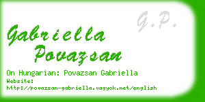 gabriella povazsan business card